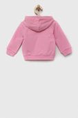 Дитяча кофта United Colors of Benetton колір рожевий з капюшоном з аплікацією (3147223) Дитяча кофта United Colors of Benetton колір рожевий з капюшоном з аплікацією (3147223)