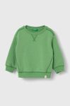 Дитяча кофта United Colors of Benetton колір зелений однотонна (3166403)
