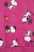 Дитяча бавовняна кофта United Colors of Benetton x Peanuts колір рожевий візерунок