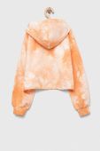 Дитяча кофта United Colors of Benetton колір помаранчевий з капюшоном візерунок (3233224)