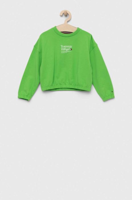 Дитяча кофта Tommy Hilfiger колір зелений з принтом (3043260)