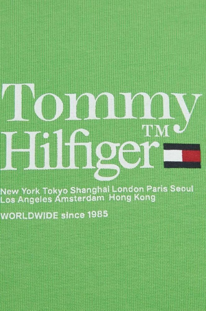 Дитяча кофта Tommy Hilfiger колір зелений з принтом (3043260) фото 3
