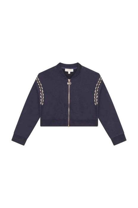 Дитяча бавовняна кофта Michael Kors колір синій з принтом (3081467)