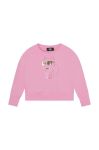 Дитяча кофта Karl Lagerfeld колір рожевий з принтом (3077092)