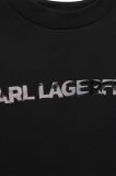 Дитяча кофта Karl Lagerfeld колір чорний з принтом (3094253)