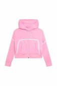 Дитяча кофта Karl Lagerfeld колір рожевий з капюшоном однотонна (3063706)