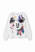 Дитяча бавовняна кофта Desigual колір білий з принтом (3043300)