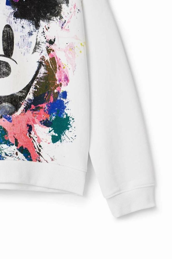 Дитяча бавовняна кофта Desigual колір білий з принтом (3043300) фото 4
