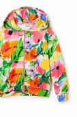 Дитяча бавовняна кофта Desigual з капюшоном візерунок колір барвистий (3043319) Дитяча бавовняна кофта Desigual з капюшоном візерунок колір барвистий (3043319)