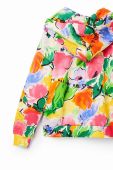 Дитяча бавовняна кофта Desigual з капюшоном візерунок колір барвистий (3043319) Дитяча бавовняна кофта Desigual з капюшоном візерунок колір барвистий (3043319)