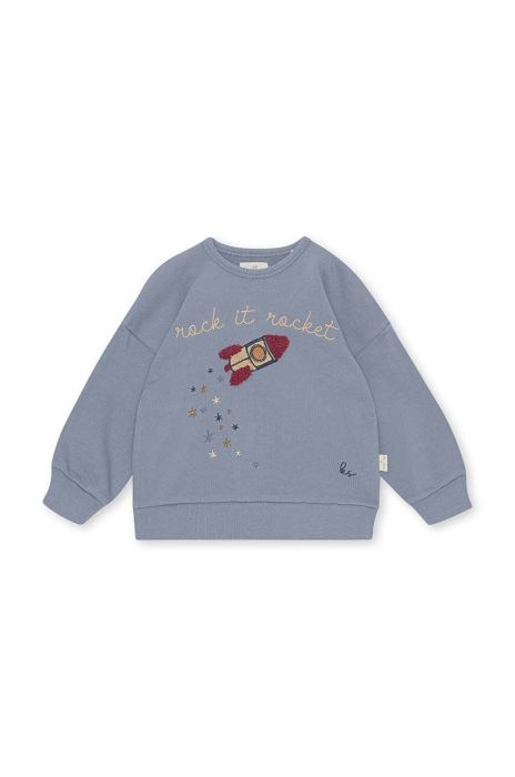 Дитяча кофта Konges Sl?jd з принтом колір блакитний