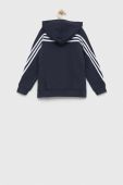 Дитяча кофта adidas U FI 3S FZ колір синій з капюшоном з аплікацією (3050411) Дитяча кофта adidas U FI 3S FZ колір синій з капюшоном з аплікацією (3050411)