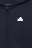 Дитяча кофта adidas U FI 3S FZ колір синій з капюшоном з аплікацією (3050411) Дитяча кофта adidas U FI 3S FZ колір синій з капюшоном з аплікацією (3050411)