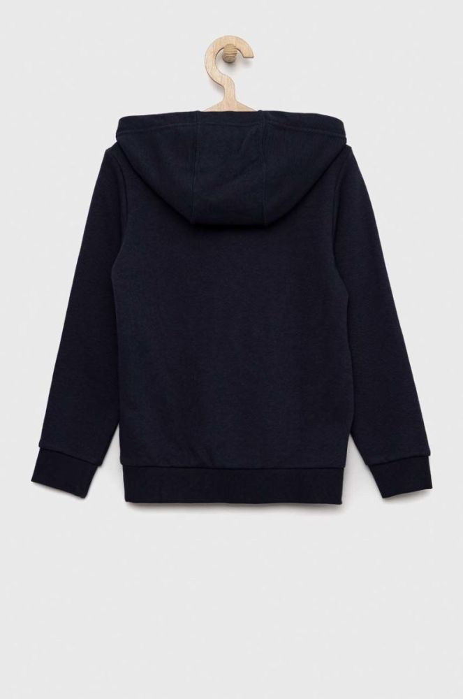 Дитяча кофта adidas U BL з капюшоном з принтом колір блакитний фото 3
