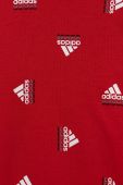 Дитяча кофта adidas U BLUV HD колір червоний з капюшоном візерунок