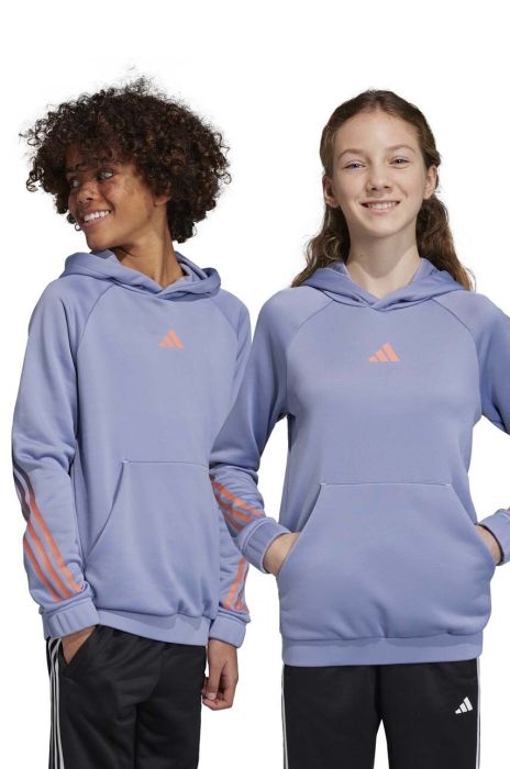 Дитяча кофта adidas U TI HOODIE з капюшоном з принтом колір блакитний (2937924)