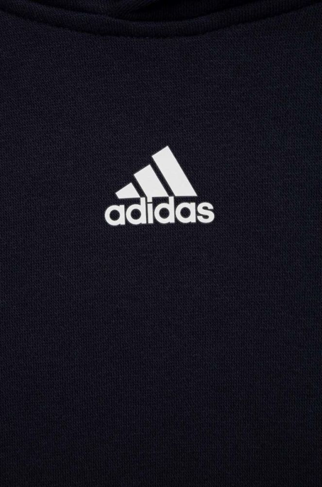 Дитяча кофта adidas U 3S CB HOODIE колір синій з капюшоном візерунок (2934497) фото 4