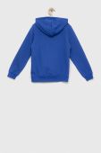 Дитяча кофта Puma ESS Big Logo Hoodie FL B з капюшоном візерунок колір блакитний