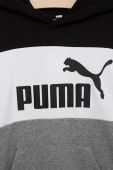 Дитяча кофта Puma ESS Colorblock Hoodie TR B колір чорний з капюшоном візерунок (3032790)