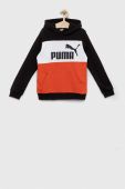 Дитяча кофта Puma ESS Colorblock Hoodie TR B колір чорний з капюшоном візерунок (3038148)