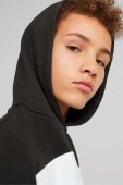Дитяча кофта Puma ESS Colorblock Hoodie TR B колір чорний з капюшоном візерунок (3038148)
