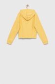 Дитяча бавовняна кофта Pepe Jeans колір жовтий з капюшоном з принтом
