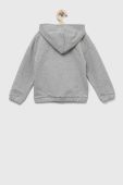 Дитяча кофта United Colors of Benetton колір сірий з капюшоном з аплікацією (3237990)