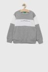 Дитяча бавовняна кофта United Colors of Benetton колір сірий візерунок (3237996)