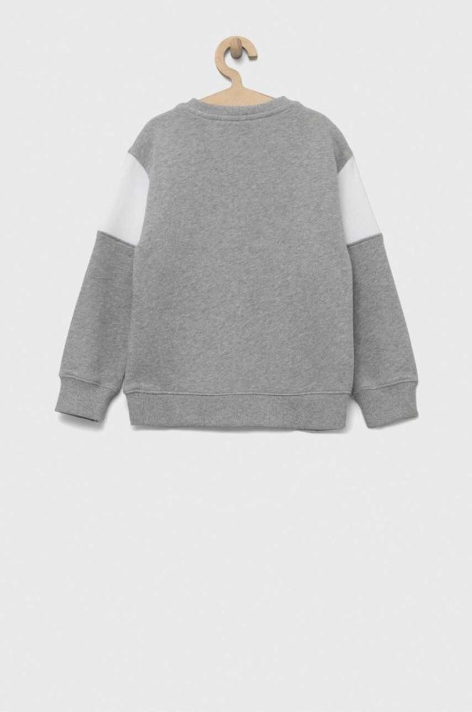 Дитяча бавовняна кофта United Colors of Benetton колір сірий візерунок (3237996) фото 2