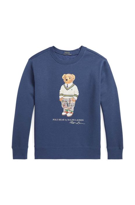 Дитяча кофта Polo Ralph Lauren колір синій з принтом (2964528)