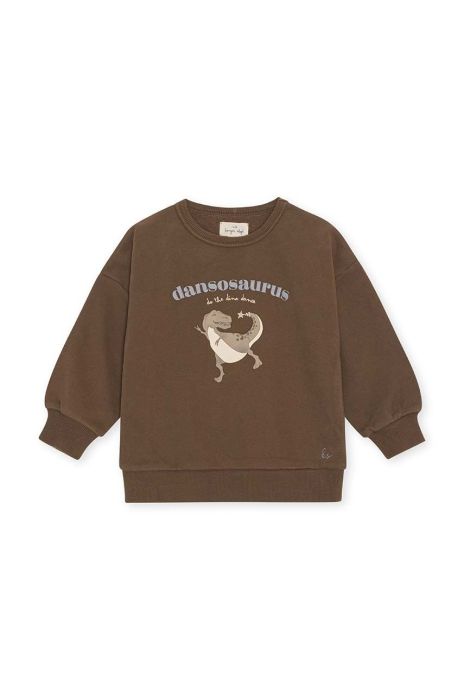 Дитяча кофта Konges Sl?jd колір коричневий з принтом (2925582)