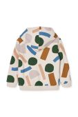 Дитяча бавовняна кофта Liewood з капюшоном візерунок колір барвистий (3103154)