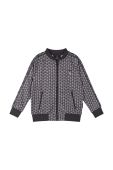 Дитяча кофта Reima колір чорний візерунок Дитяча кофта Reima колір чорний візерунок