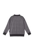 Дитяча кофта Reima колір чорний візерунок Дитяча кофта Reima колір чорний візерунок