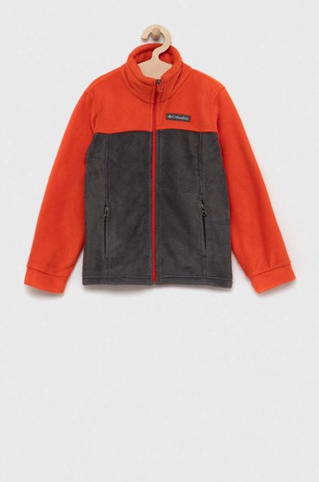 Дитяча кофта Columbia Steens Mt II Fleece колір червоний однотонна Дитяча кофта Columbia Steens Mt II Fleece колір червоний однотонна