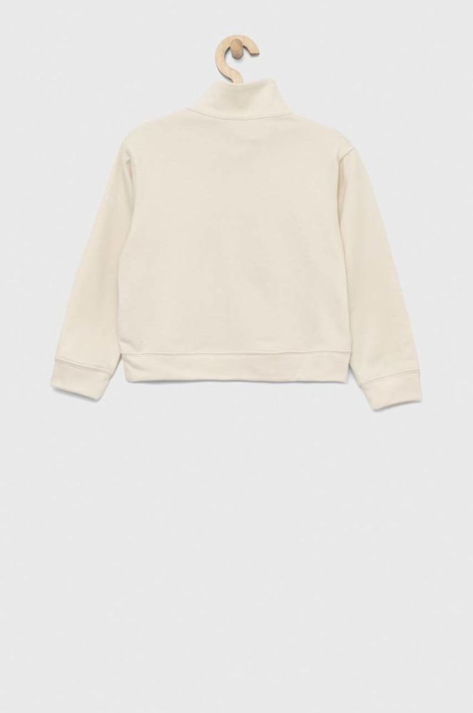 Дитяча кофта Columbia Columbia Trek French Terry 1/2 Zip колір бежевий однотонна фото 2