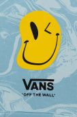 Дитяча кофта Vans MARBLE PO BLUE GLOW з капюшоном візерунок колір блакитний (3215222)