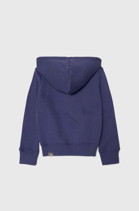 Дитяча кофта The North Face з капюшоном з принтом колір фіолетовий (3517871) фото 2
