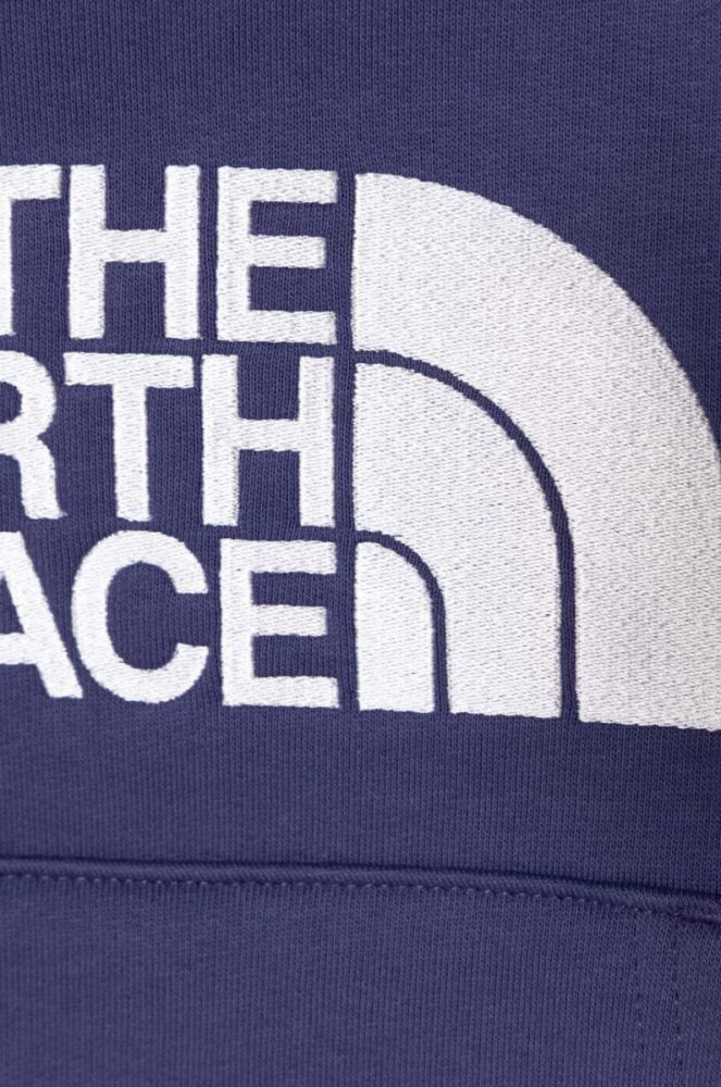 Дитяча кофта The North Face з капюшоном з принтом колір фіолетовий (3517871) фото 3
