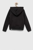 Дитяча кофта The North Face колір сірий з капюшоном з принтом