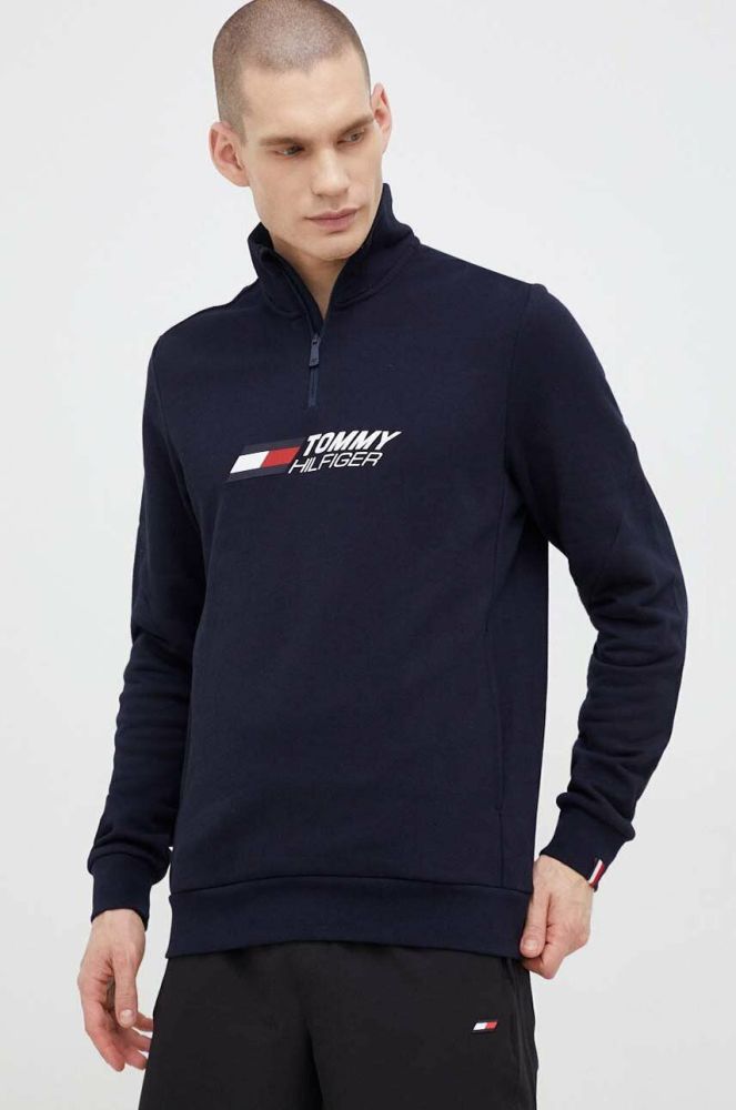 Бавовняна кофта Tommy Hilfiger чоловіча колір синій візерунок