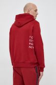 Кофта Tommy Hilfiger чоловіча колір бордовий з капюшоном з принтом