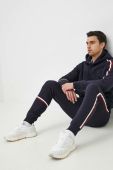 Кофта Tommy Hilfiger чоловіча колір синій з капюшоном з аплікацією (2870245)