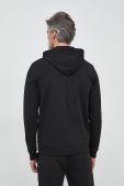 Кофта BOSS BOSS GREEN чоловіча колір чорний з капюшоном з аплікацією (3012088)