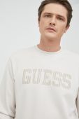 Кофта Guess чоловіча колір бежевий з принтом (2890310)