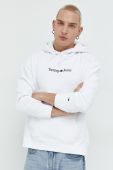 Кофта Tommy Jeans чоловіча колір білий з капюшоном з аплікацією (2826975)