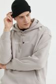 Кофта Tommy Jeans чоловіча колір сірий з капюшоном з аплікацією (2826971)