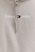 Кофта Tommy Jeans чоловіча колір сірий з капюшоном з аплікацією (2826971)