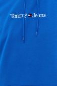 Кофта Tommy Jeans чоловіча з капюшоном з аплікацією колір блакитний (2826965)