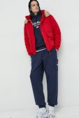 Бавовняна кофта Tommy Jeans чоловіча колір синій з капюшоном з аплікацією (2827005)